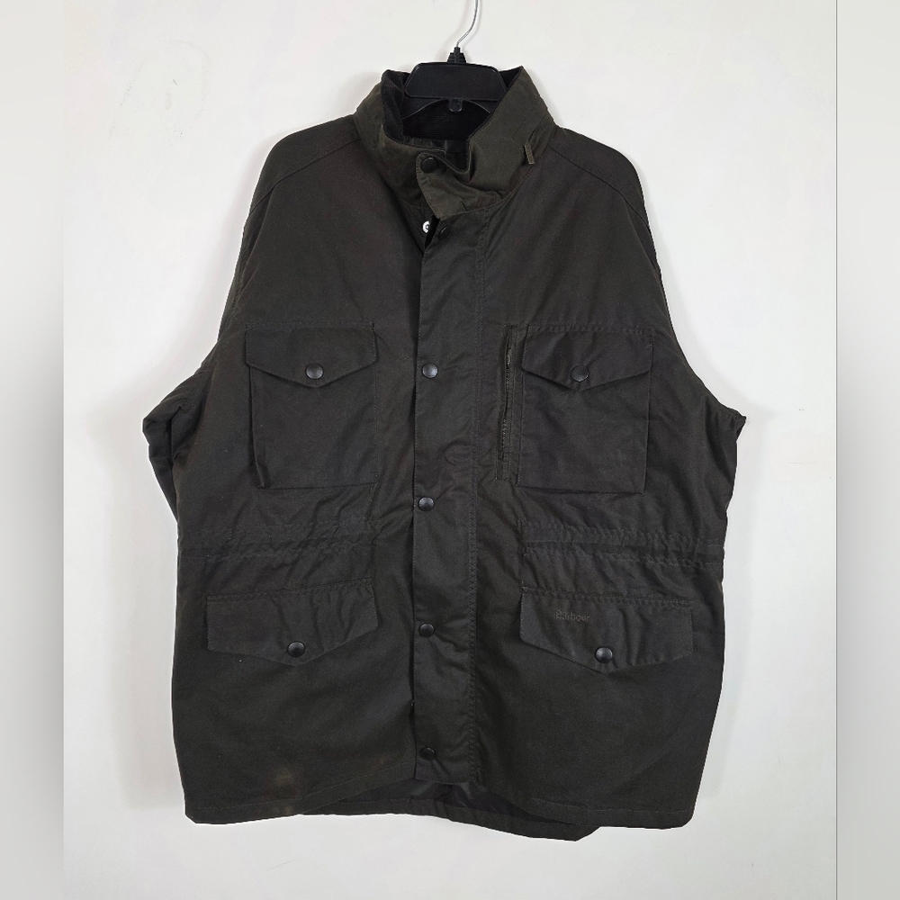 Barbour Sapper Weatherproof Waxed Cotton Jacket Xl Olive